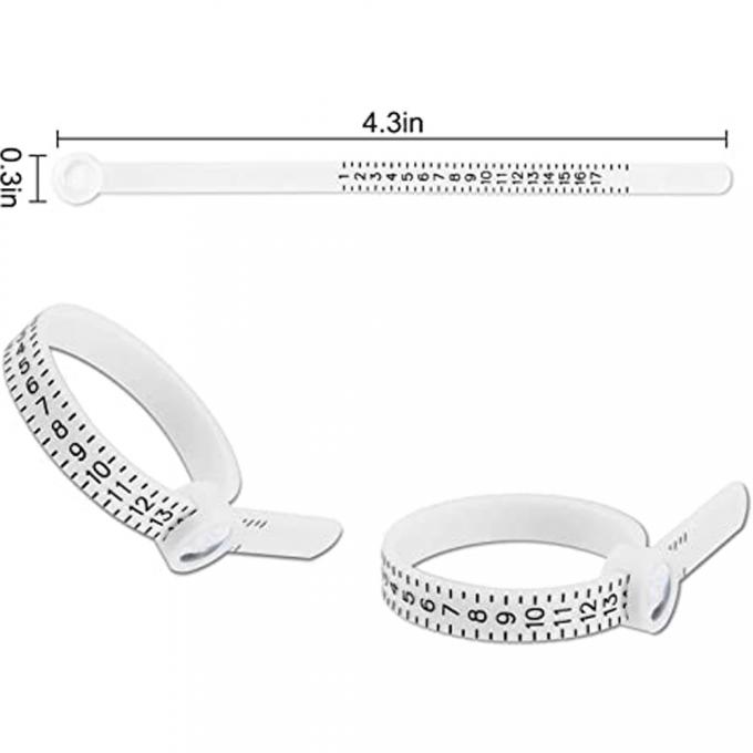 आभूषण सहायक उपकरण प्लास्टिक रिंग साइजर US 1-17 3