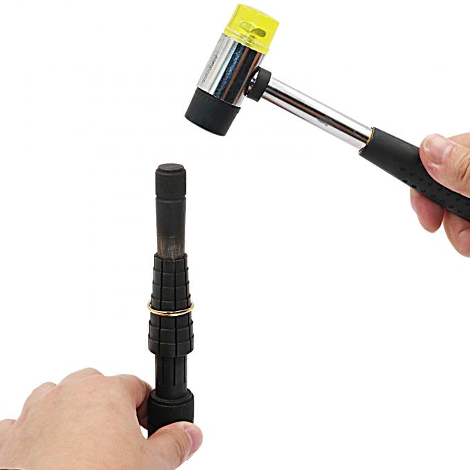 आभूषणों के लिए दोहरे सिर वाला प्लास्टिक और रबर हथौड़ा धातु हथौड़ा 3